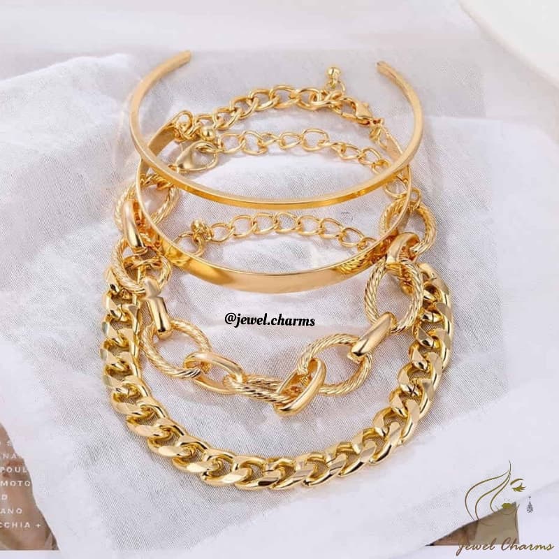 Chain Link Bracelet Set