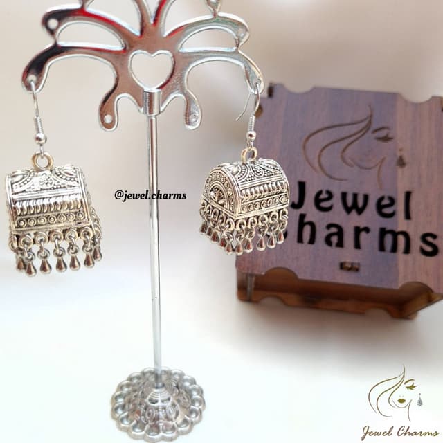 Mughal Silver Katori Jhumki