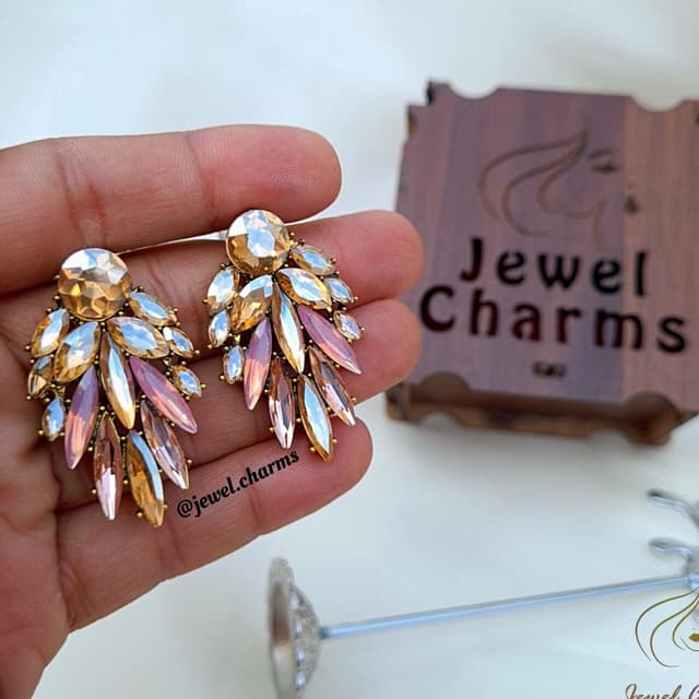 Peach Champagne Angel Wings