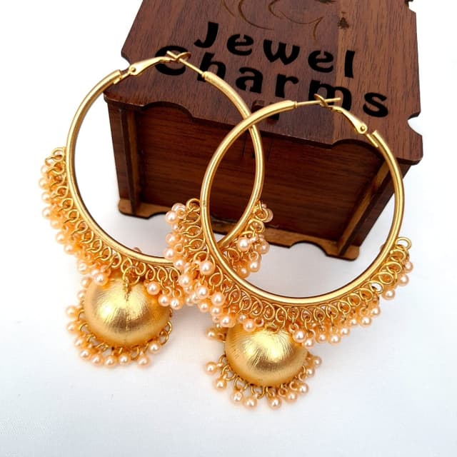 Golden Pearlish Jhumka