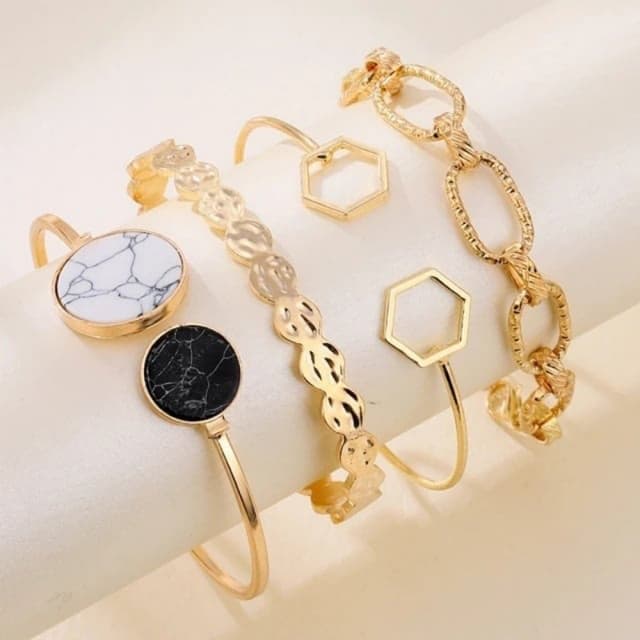 Siou Marble Bangle Set