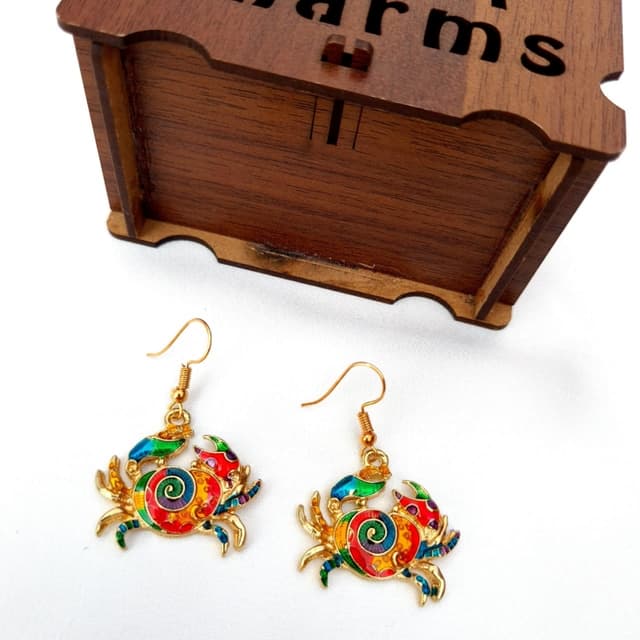 Bohemian Crab Earrings