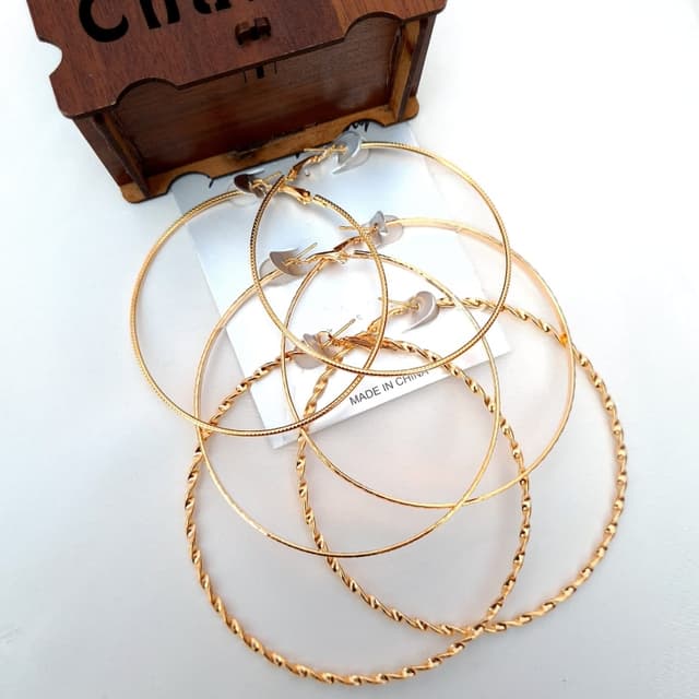 Oversized Hoops Gold